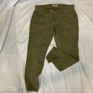 Lucky Brand Olive Green Cargo Skinny Jeans